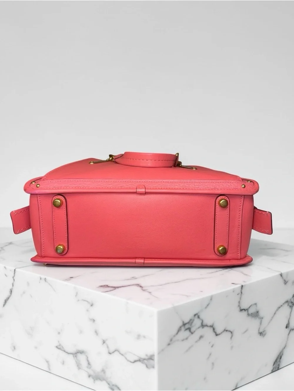 💕 Coach Dreamer 27 Orchid Pink Leather Satchel Crossbody Gold Hardware ✨ - Picture 10 of 15